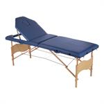 Aluminium 3 Zones Mobile Portable Folding Massage Table Couch Sofa Blue + Bag Pic:3