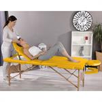 3 Zones Portable Massage Table Beauty Couch Bed Yellow incl. Bag Pic:1