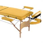 3 Zones Portable Massage Table Beauty Couch Bed Yellow incl. Bag Pic:4