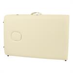 2 Zone Portable Folding Massage Table Lightweight Aluminium Bed Couch+Case Cream Pic:9