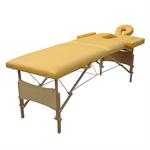 2 Zones Portable Massage Therapy Table Bed Yellow Couch + Bag Pic:4