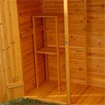 XXL Wooden Outdoor Garden Utility Tools Storage Cabinet Shelf Box Shed+2 Doors Pic:2