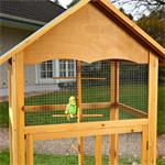 Large Outdoor Bird Aviary House Cage Breeding Coop Wood/Wire Pic:1
