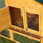 XXL Large Wooden Hen House Chicken Coop Poultry Ark Home Nest Run Coup Pic:2