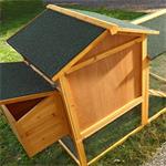 XXL Large Wooden Hen House Chicken Coop Poultry Ark Home Nest Run Coup Pic:5