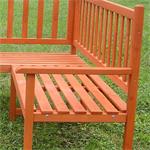 Wooden Corner Bench Seat Outdoor Garden Furniture Seater Pic:3