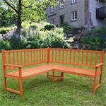 Wooden Corner Bench Seat Outdoor Garden Furniture Seater Pic:4