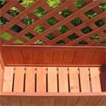 Wooden Flower Planter Pot Box + Stand Trellis Support Tub Pic:3