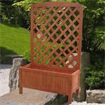 Wooden Flower Planter Pot Box + Stand Trellis Support Tub Pic:4