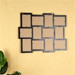 12 Photos Picture Frames Gallery Photo Frame Wooden Collage Black 10x15 Wall Pic:2