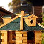 Aviary Volery Bird House Aviaries Nesting Box Wood Bird-seed Dispenser Feeder Pic:4