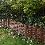 10 Piece Bed Edging 90 x 52 cm Garden Boardering Fence Walkaway Boarders Wooden Pic:1