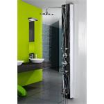 Glass Shower Panel Massage Jets incl. Rain Shower / Column Bath Fitting Bathroom
