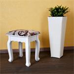 Stool Vanity Ottoman Dressing Table Makeup Stand White Country House Style