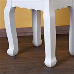 Stool Vanity Ottoman Dressing Table Makeup Stand White Country House Style Pic:3