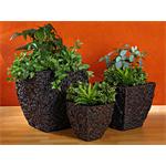 3 Flower Pot Set Planter Container Vase Tub Water Hyacinth Natural