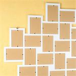 24 Photos Picture Frames Gallery Photo Frame Wooden Collage White 10x15 Wall Pic:2