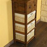 Chest of Drawers Cabinet Rack Sideboard Wood Night Table Brown Drawer Pic:2