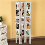 15 Photos Picture Gallery Room Divider made of Wood Shabby Chic White Frame