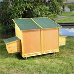 214cm Chicken Coop Henhouse Rabbit Hutch Stall Chickens Stall Animal Cage Pic:6