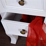 Country House Night Bedside Table Dresser Cabinet+Drawers White Pic:2