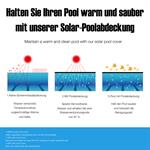 Solar Foil Ø 366 cm - Black Pool Solar Tarpaulin Solar Heating Pool Heating Solar Heat Tarpaulin Pic:1