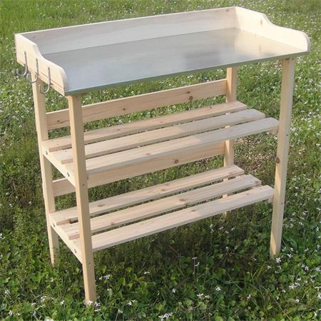 Wooden Planting Table Wooden Table Garden Table Gardener&amp;rsquo;s Table Greenhouse
