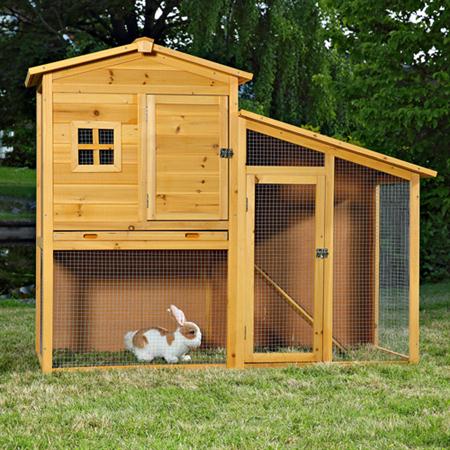 Rabbit Hutch Rabbits Stall Shed Animal Cage Rodent Bunny House Bunnies